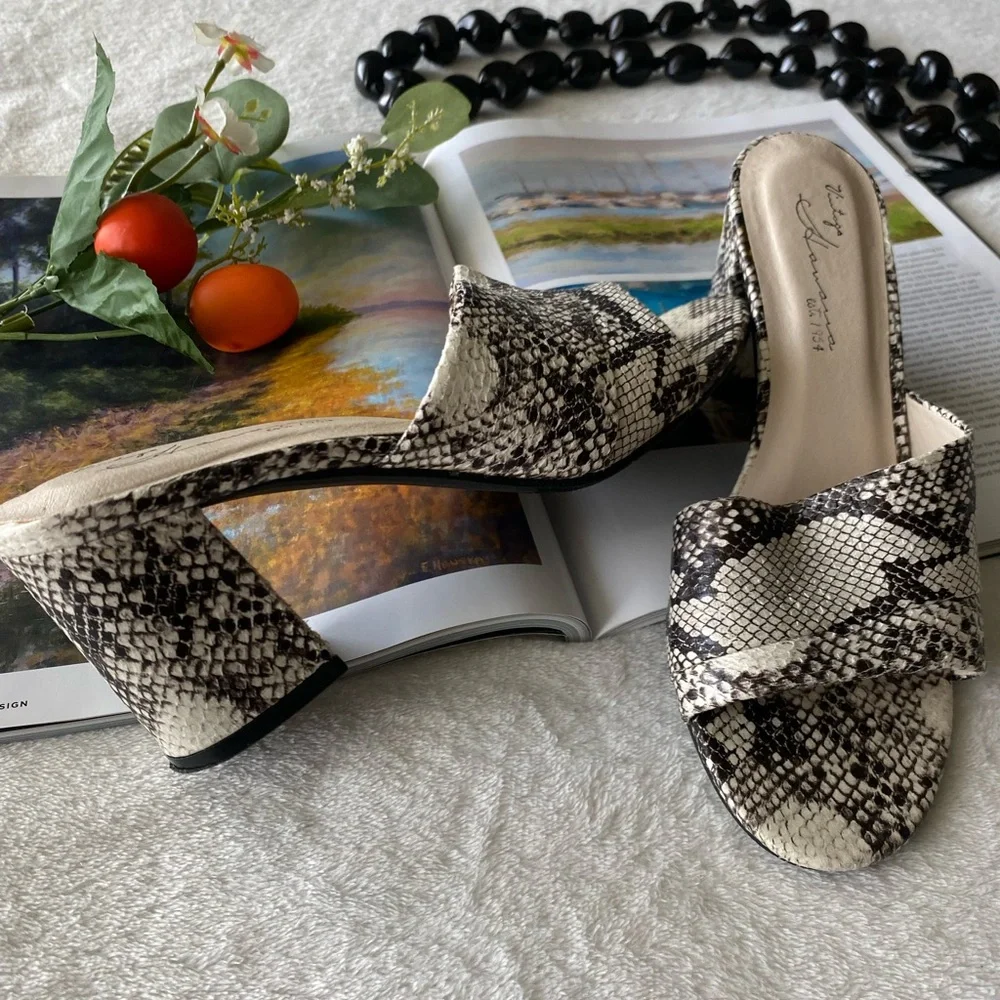 Vintage Havanas Snakeskin sandals - Picture 1 of 10